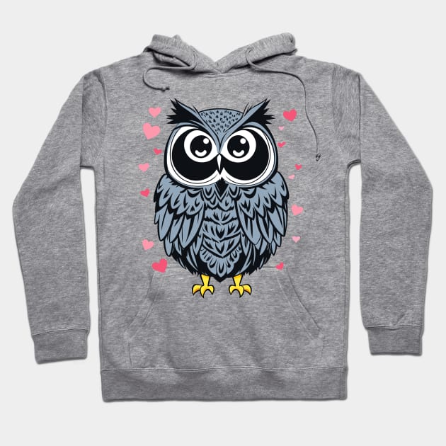 kawaii Mr. Owl 11 Hoodie by Orange-C